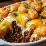 Irresistible Cheeseburger Tater Tot Casserole