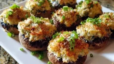 Irresistibly Easy Cream Cheese Stuffed Mushrooms