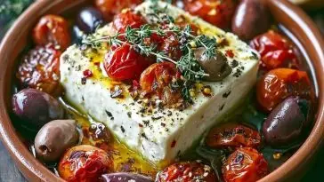 Mediterranean Baked Feta Appetizer