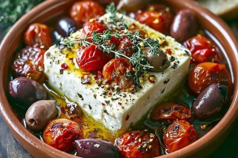 Mediterranean Baked Feta Appetizer