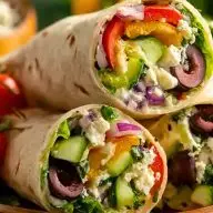 Mediterranean Veggie Wraps