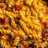 One-Pot Cheesy Taco Pasta Skillet