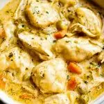 One Pot Chicken Dumpling Soup
