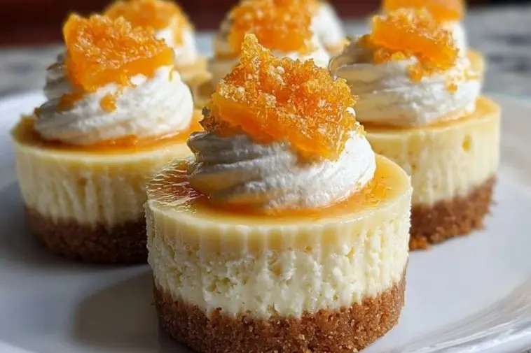 Orange Creamsicle Mini Cheesecakes