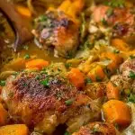 Roasted Chicken Leek and Butternut Squash Bake