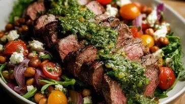 Steak Chimichurri & Dense Bean Salad