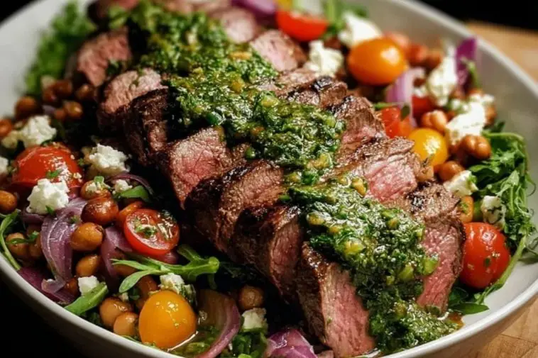 Steak Chimichurri & Dense Bean Salad