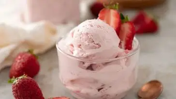 Strawberry Cottage Cheese Ice Cream