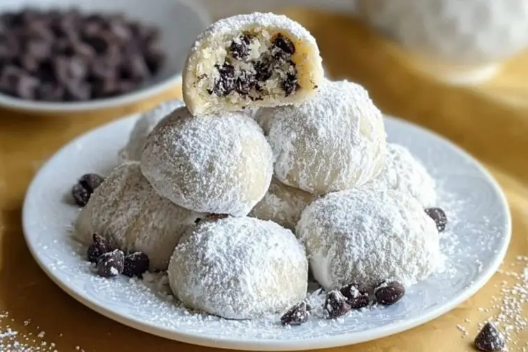 Chocolate Chip Snowball Cookies