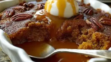 Cinnamon Pumpkin Pecan Cobbler
