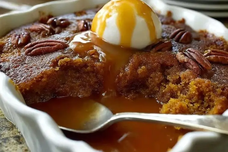 Cinnamon Pumpkin Pecan Cobbler