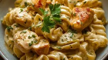 Creamy Chicken Garlic Parmesan Pasta