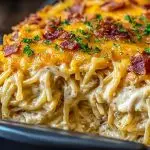 Creamy Southern Spaghetti Bake