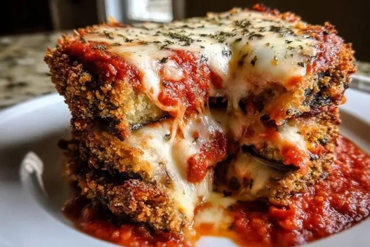 Crispy Baked Eggplant Parmesan