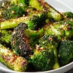 Crispy Garlic Air Fryer Broccoli
