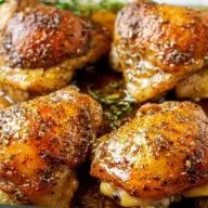 Crispy and Juicy Baked Chicken Thighs