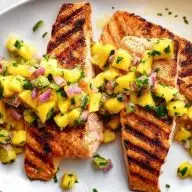 Easy Grilled Salmon with Mango Salsa