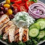 Greek Chicken Salad with Tzatziki