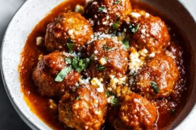 Keto Italian Meatballs with Marinara Sauce