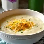 Leftover Garlic Mashed Potato Soup