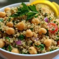 Lemon Herb Quinoa with Chickpeas
