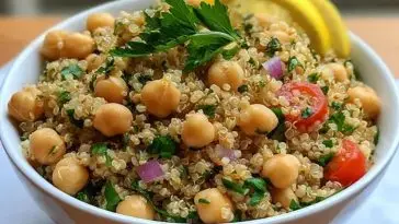 Lemon Herb Quinoa with Chickpeas