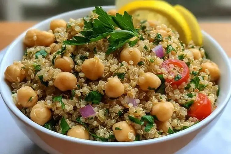 Lemon Herb Quinoa with Chickpeas