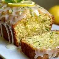 Moist Lemon Zucchini Cake with Sweet Glaze