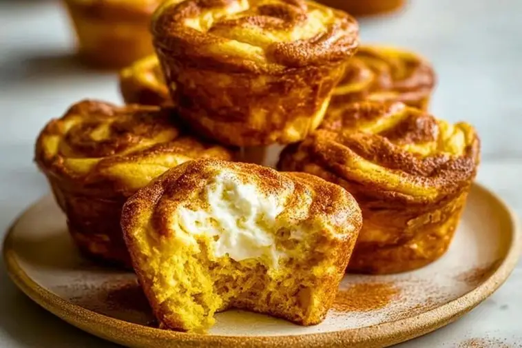 Pumpkin Cheesecake Muffins