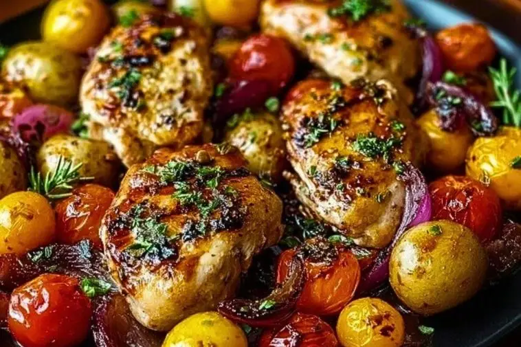 Sheet Pan Balsamic Chicken and Veggies