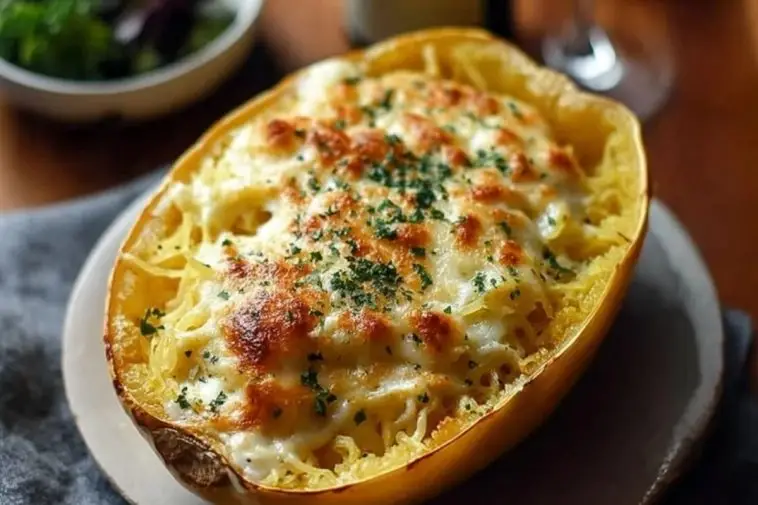 Spaghetti Squash Alfredo