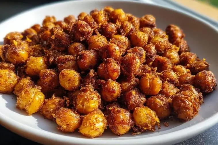 Sweet Cinnamon Sugar Roasted Chickpeas