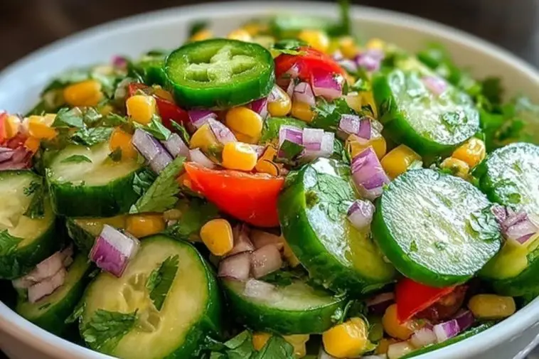 Zesty Mexican Cucumber Salad