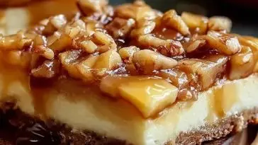 Caramel Apple Cheesecake Bars