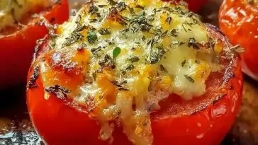 Cheesy Baked Stuffed Tomatoes