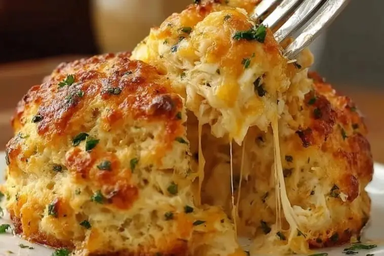 Crab Stuffed Cheddar Biscuits