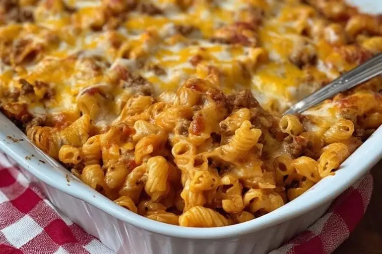 Easy Cheeseburger Pasta Dinner Casserole