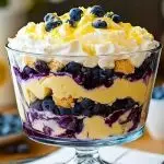 Easy Lemon Blueberry Cheesecake Trifle