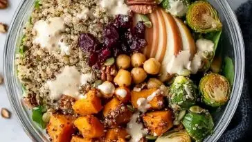Harvest Quinoa Bowl with Creamy Tahini Dressing