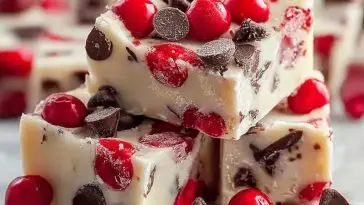 Irresistible Cherry Garcia Fudge