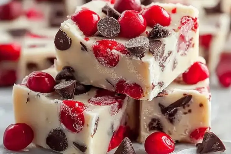 Irresistible Cherry Garcia Fudge