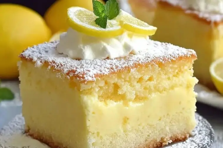Lemon Custard Cake That Melts in Your Mouth