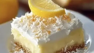 No-Bake Lemon Coconut Cheesecake Bars