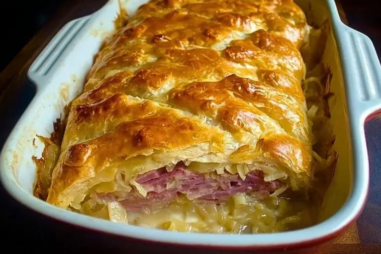 Slow Delicious Reuben Crescent Bake