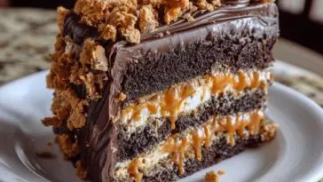 Butterfinger Bomb Cake
