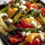 Quick Roasted Vegetables With Goat Cheese