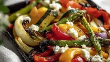 Quick Roasted Vegetables With Goat Cheese