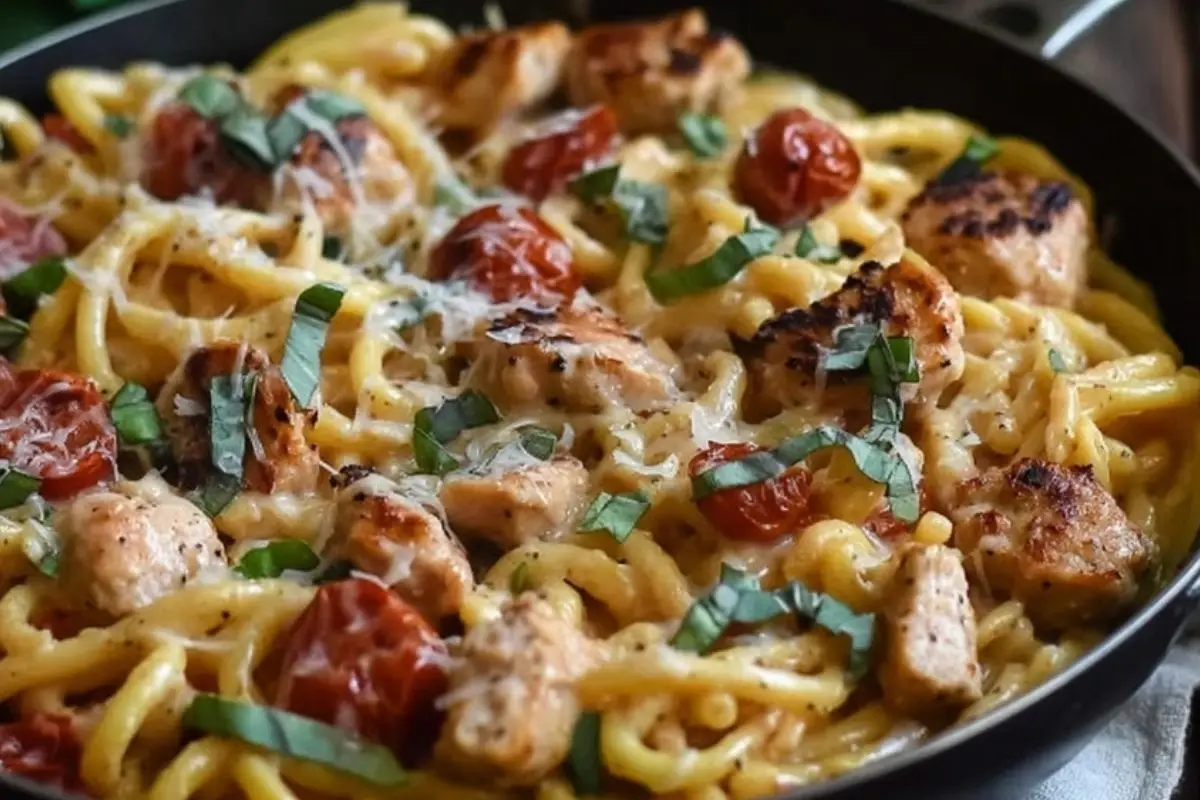 Chicken Apple Sausage One Pan Pasta