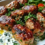 Chicken Kofta with Garlic Yogurt