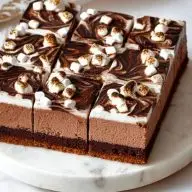 Cozy Hot Chocolate Cheesecake Bars